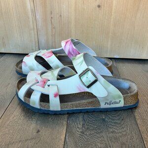 Papillio by Birkenstock Pisa Floral Print Sandals Size 38 Boho Comfort